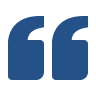 Blue quotation marks on a black background.